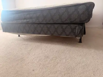 Queen size mattress with bed frame, View more