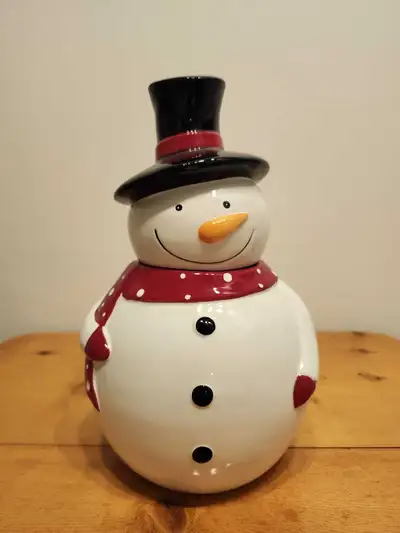Vintage Snowman Cookie Jar, View more