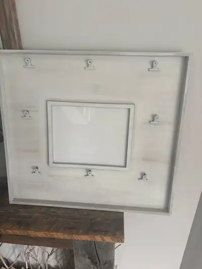 Rustic Wood Frame 21 1/2x 20 1/2Inches. 8 Clips and a 8x10 inch, View more
