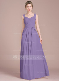 Princess Sweetheart Floor-Length Chiffon Bridesmaid/Prom Dress