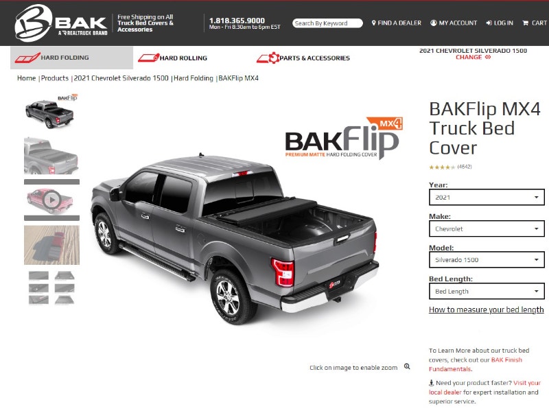 BAKFlip MX4 Hard Folding Tonneau Cover Brand New in Box Other Parts