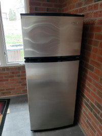Whirlpool “28” stainless steel fridge for sale 