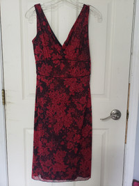 Sassy little red laced cocktail dress