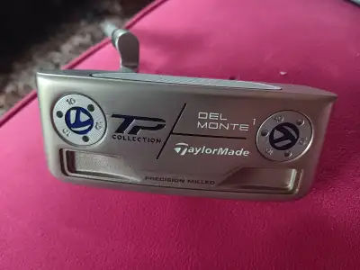 Basically brand new Del Monte Pistol Grip putter for Left handed players. Comes with head cover. Use...