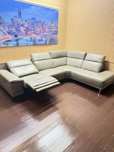 Aiden & Ivy Leather Power Reclining Sectional, View more