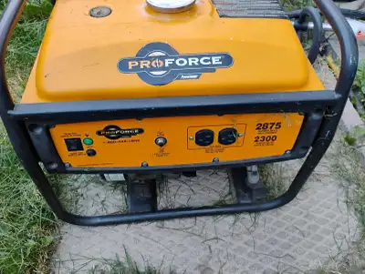 Runs great. Carburetor rebuilt Runs an air compressor and various tools just fine