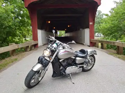 I have a 2003 Kawasaki Vulcan Main Street 1600 CC. This is a real muscle bike. It has a ton of custo...