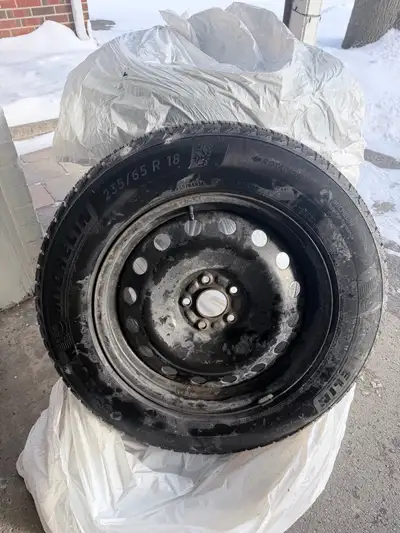Used for 2022 Nissan Pathfinder No hole no repair Approximately 20k on these tires 4 tires with stee...