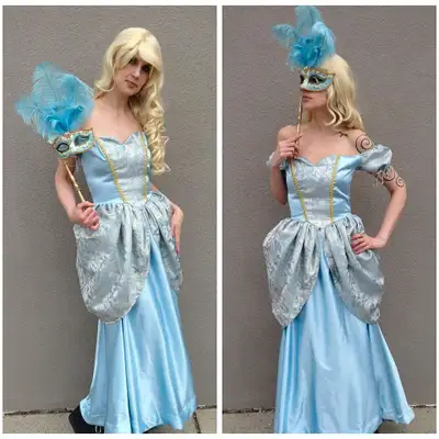Blue and Gold Princess Dress - Large, View more