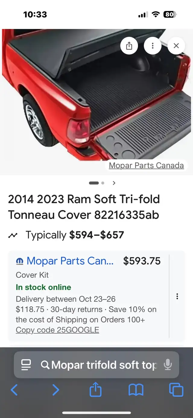  Dodge ram Soft top tunnel cover in Other Parts & Accessories in Petawawa - Image 3