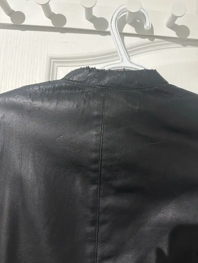 ZARA Black Leather Jacket in Women's - Tops & Outerwear in City of Toronto - Image 4