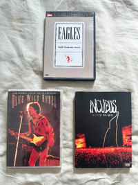 Eagles/Jimi Hendrix/Incubus Concert DVD's $8 Each Like New