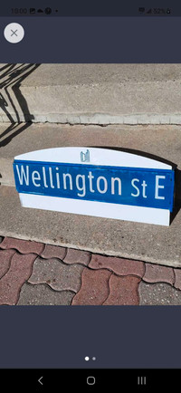 Wellington Street Sign 