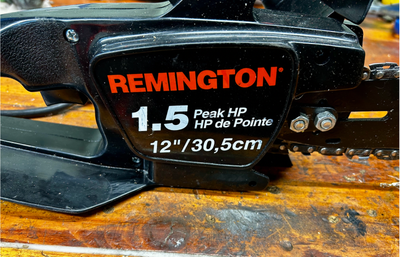 An electric chainsaw that will make short work of your day to day yard chores.
