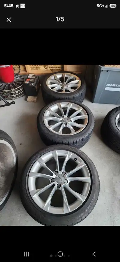 OEM wheels for 2018 Audi A5 Tires 235/45/18 Pirelli P-Zero AS plus All season / Summer, Purchase new...