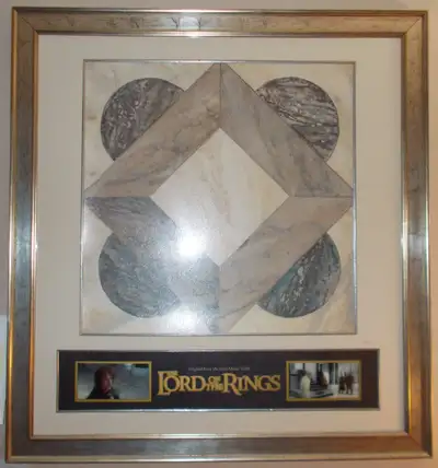 Lord Of The Rings Minas Tirith Floor Tile Framed w/Certificate, View more