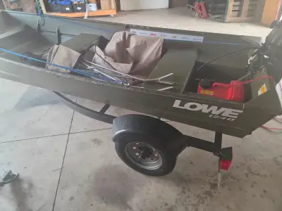 Selling my 12 ft jon boat with 6 hp yamaha 4 stroke motor and trailer all are less than 5 years old...