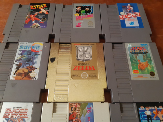 The legend of Zelda Nintendo NES lot de 8 cassettes différentes  dans Consoles classiques  à Laurentides - Image 2
