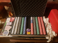 Poker set 1,000 pieces. $150