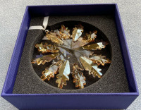 SWAROVSKI CRYSTAL WINTER STAR CHRISTMAS ORNAMENT