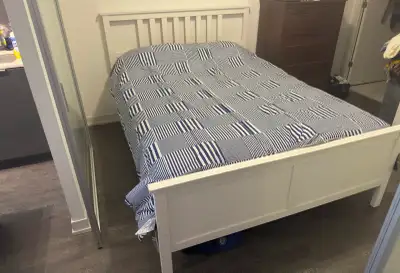 Queen Size Ikea Bedframe w/ Box Spring - Best Offer, View more