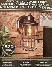 Vintage Outdoor  LED Coach Light