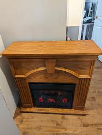 Fireplace with heater