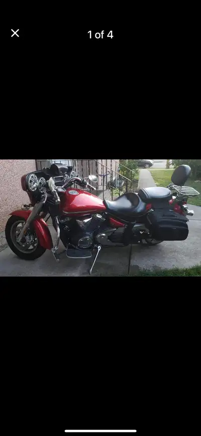 2007 Yamaha V Star 1300 cc, 80,357 kms, runs great! $4400.00 OBO reasonable offers accepted.