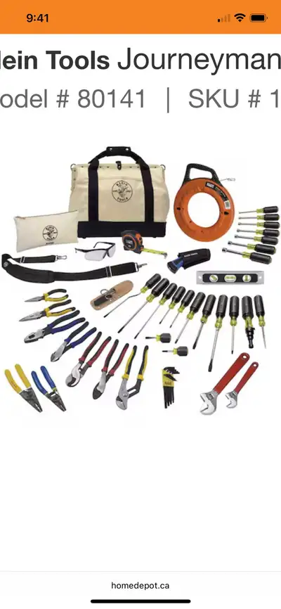 Klien tools 41 pc Electricians tool kit, View more