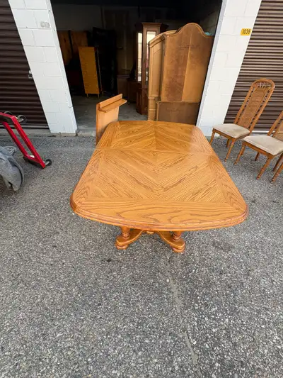 Free delivery used Wooden Dining Table with 6 Chairs, View more