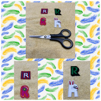 “R” – Letters Iron-On Clothes Patches