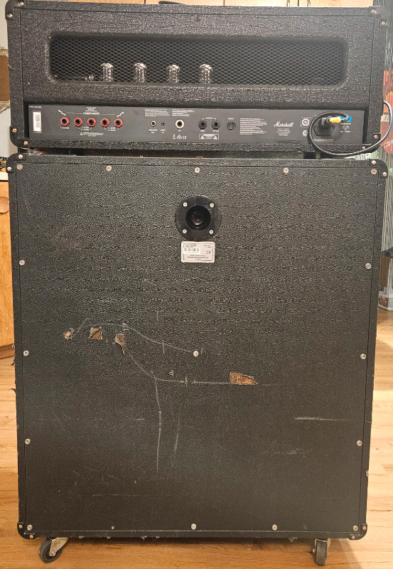 Marshall halfstack DSL100 amp head with MF400A 4x12 cab$1100 obo in Amps & Pedals in Edmonton - Image 2