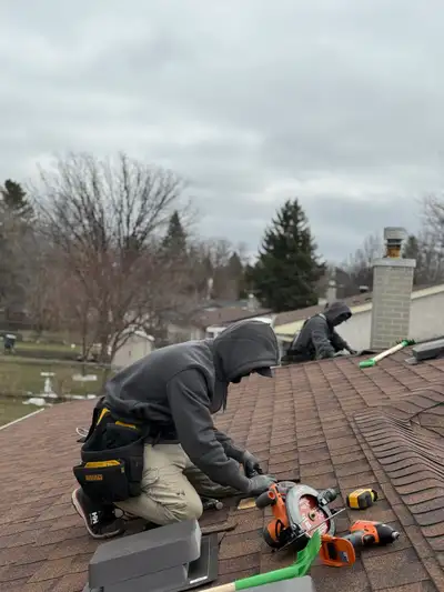 Small roof repair done by Triple Shift Roofing