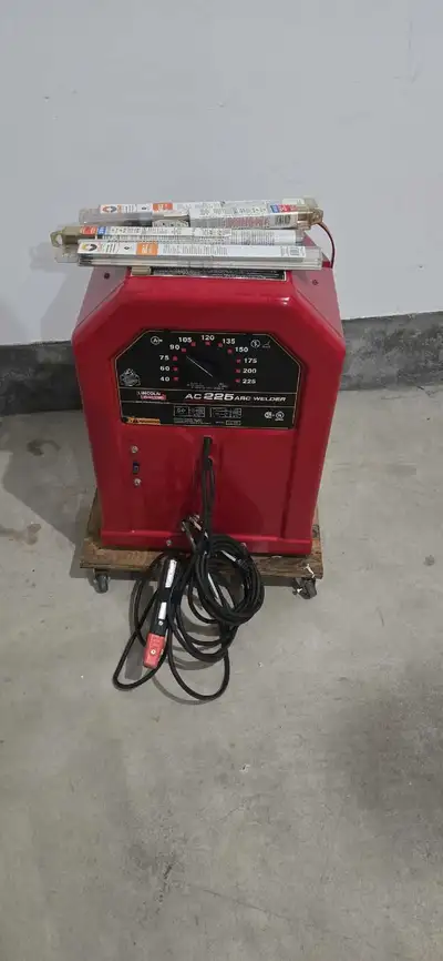 Offering a used Lincoln AC225 arc welder, a reliable machine for stick welding, ready to tackle your...