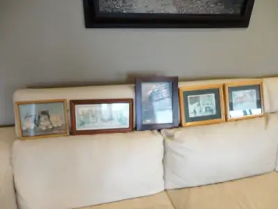 5 Vintage Old Lovely Framed Prints and Art -each priced in ad, View more