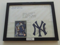 AUTOGRAPHE DU LANCEUR DES YANKEES DE N-Y ANDY PETITTE