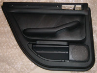 Genuine Audi A6 C5 Rear Left Interior Door Panel Black Leather