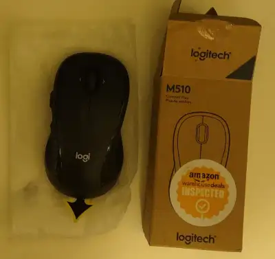 Logitech M510 Wireless Computer Mouse, It's a gift, open box but never use, $30 OBO