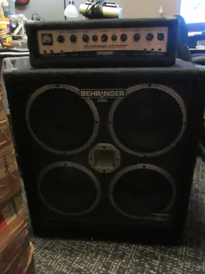 Behringer Ultrabass BX4500H 450-Watt Bass Amplifier with Cab, View more