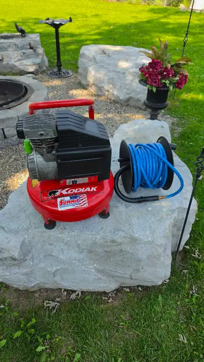 KODIAK Pancake Air Compressor with Hose Reel, View more