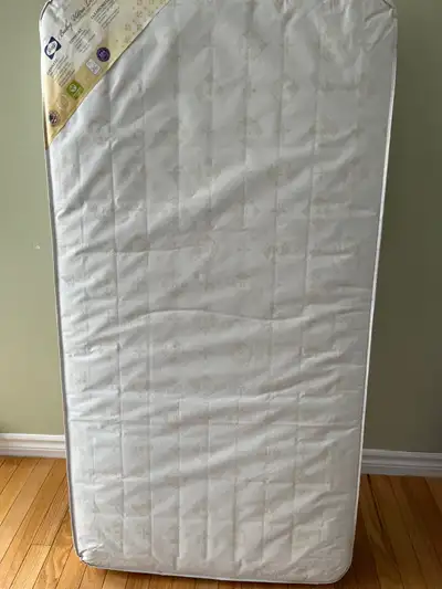 Crib mattress In good shape. From Smoke and pet free home