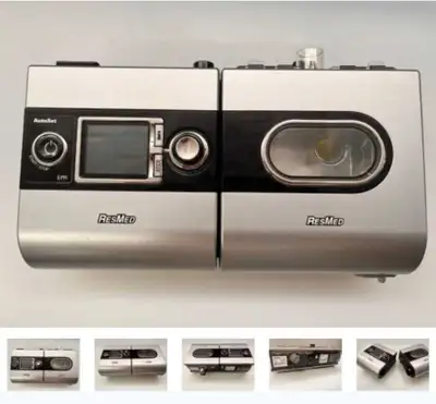 CPAP machine with new hose- no mask S9 Autoset™ The S9 AutoSet™ is ResMed’s premium auto-adjusting d...