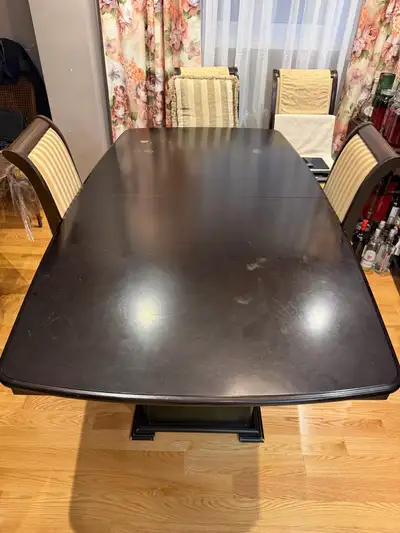 Dark Wood Dining Table, View more