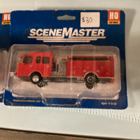 Ho scale ladder truck and pumper