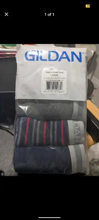 Men's boxer briefs size large - 5 in the pack, View more