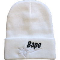 Bape White Beanie / Hat