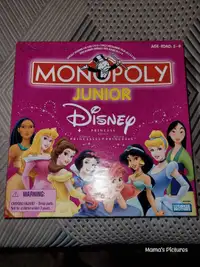 Monopoly junior Disney princess bored game