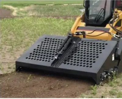 Acerage development, soil preparation NEW 72” IN SKID STEER LANDSCAPE RAKE BUCKET Dealer price $5995...