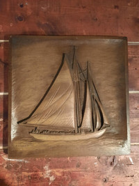 Sculpture sur bois Bluenose 2 par Karl Rothammer