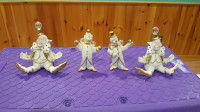For sale porcelain figurines and wooden racks